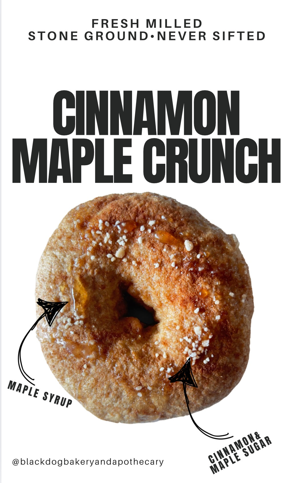 Cinnamon Maple Crunch Bagel